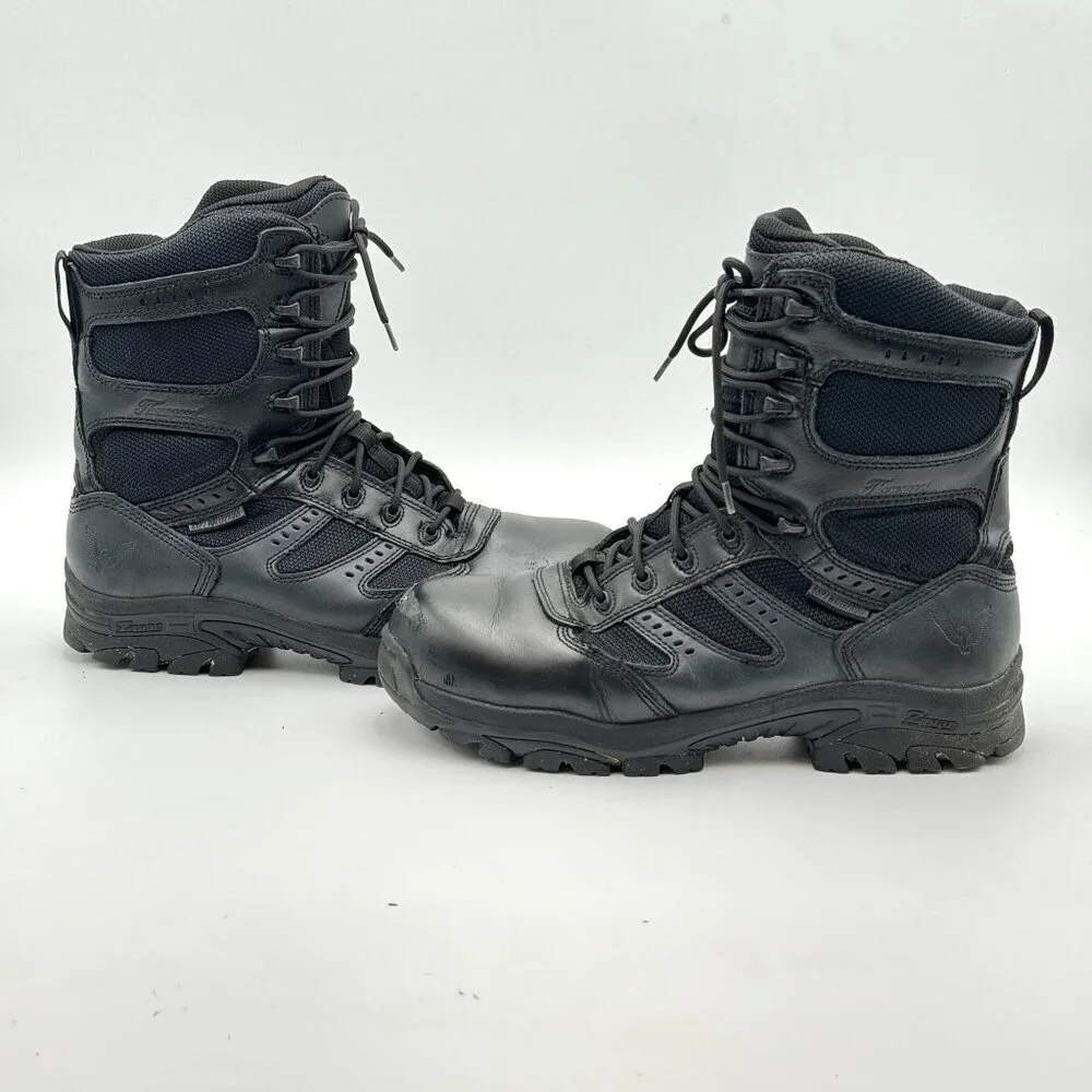 Thorogood Waterproof Tactical Boots Leather Steel Toe Work Safety Black Mens 10M